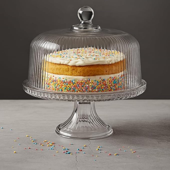Prime Goods Glass Cake Stand